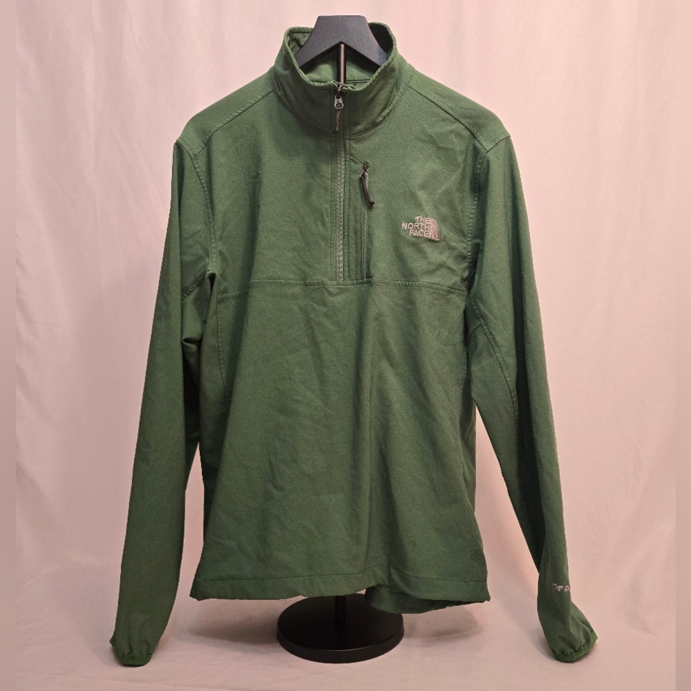 The North Face Mens Large Green Pullover Quarter zip sweatshirt‎